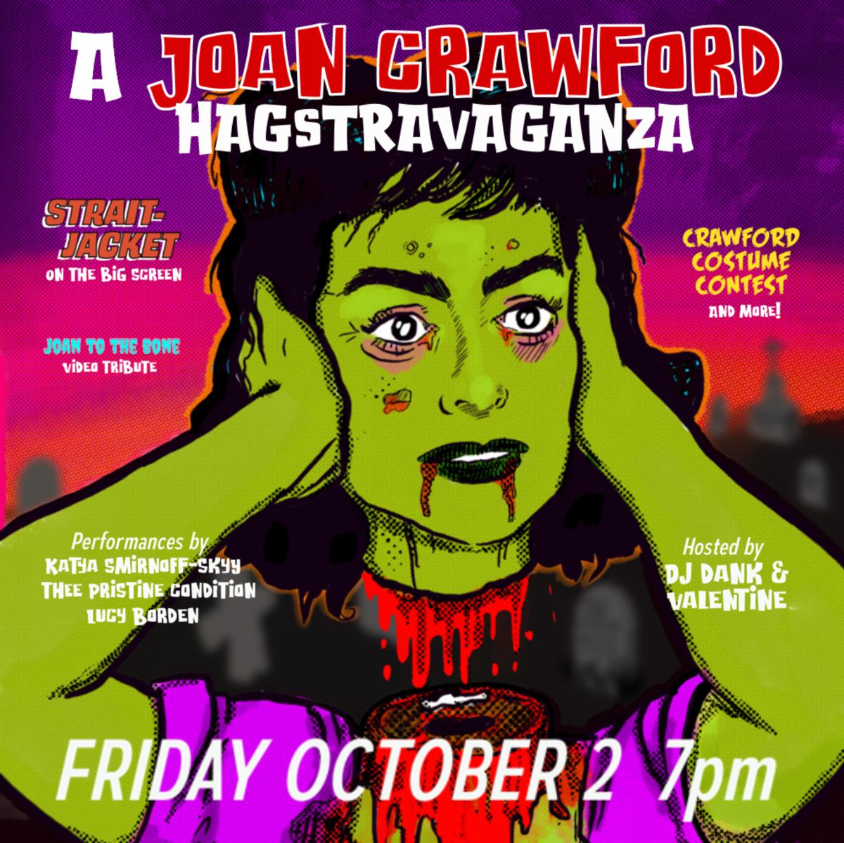 Joan Crawford in STRAIT-JACKET, A Joan Hag-stravaganza