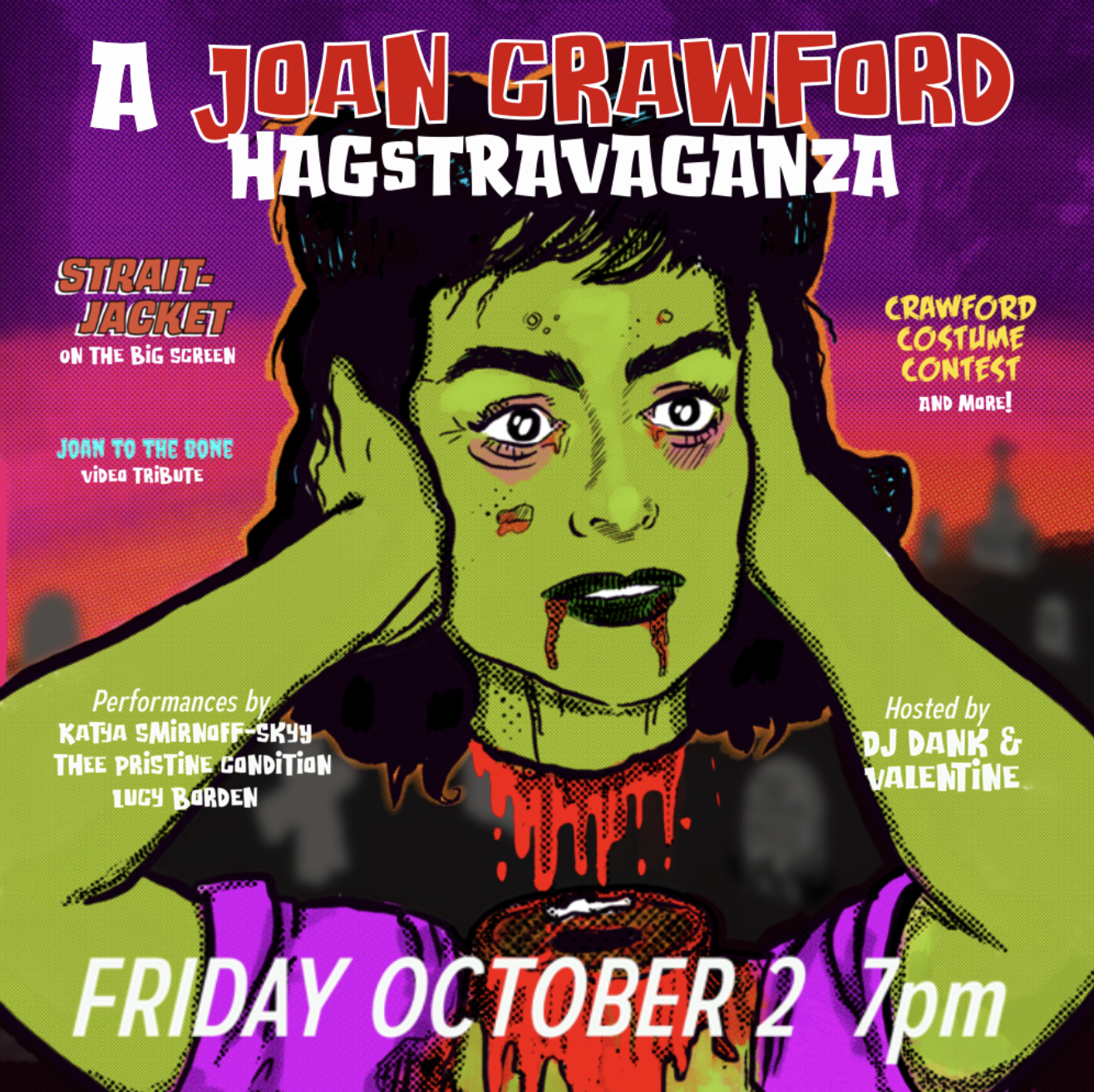 Joan Crawford in STRAIT-JACKET, A Joan Hag-stravaganza